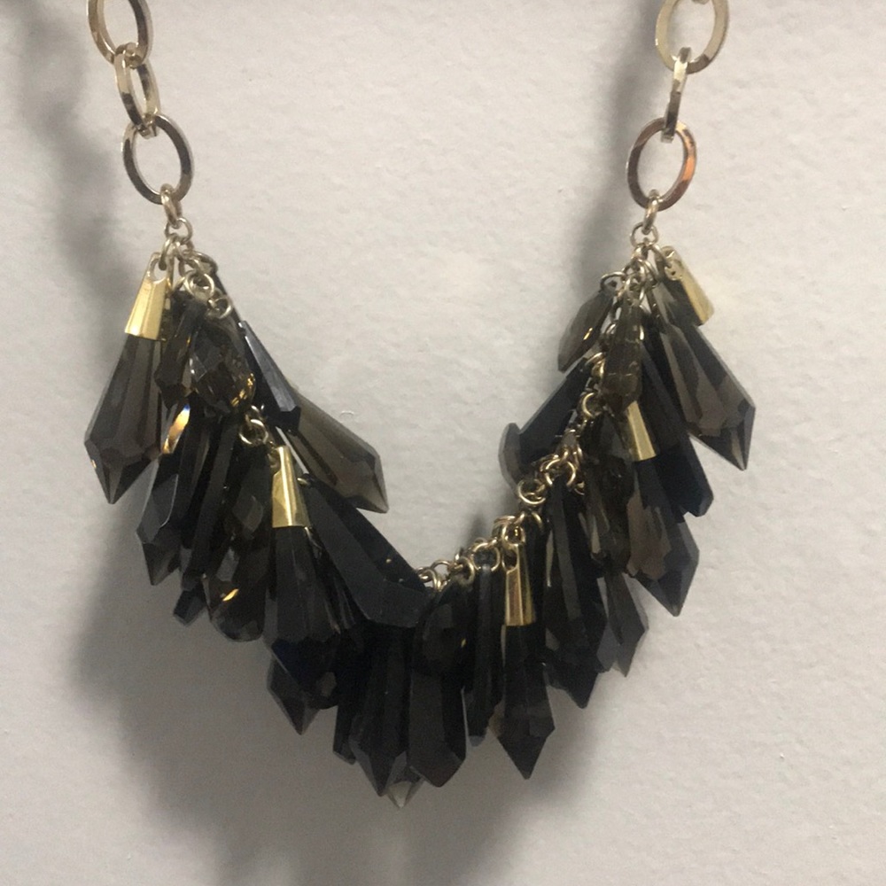 Ted Baker adjustable gold and dark brown necklace